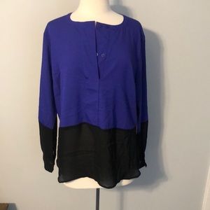 Purple and black top